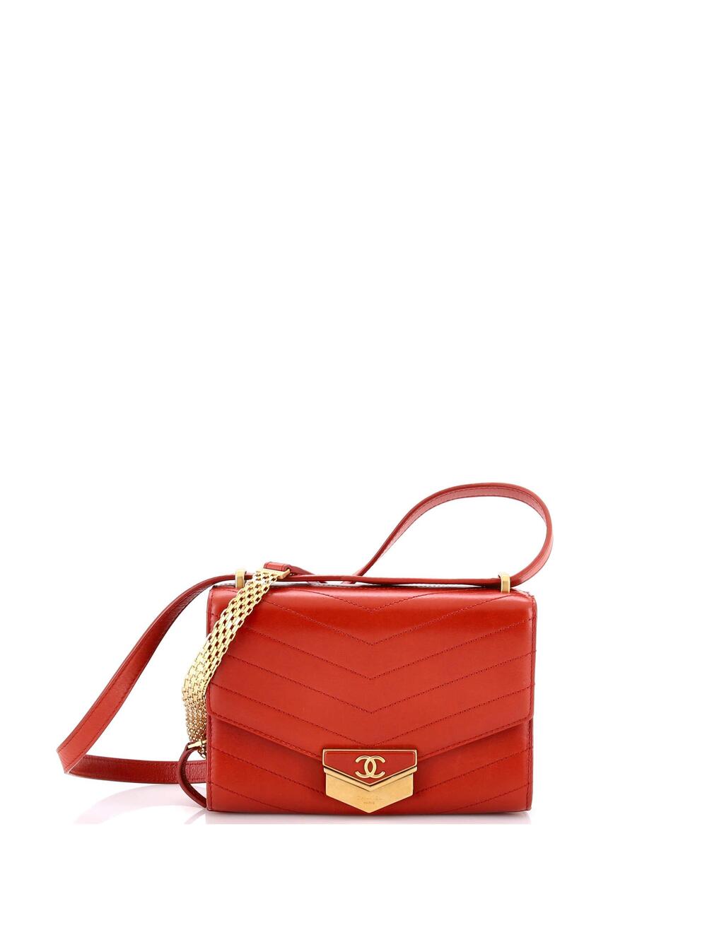 Chanel Medal Envelope Flap Bag Chevron #296820C25B